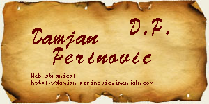 Damjan Perinović vizit kartica
